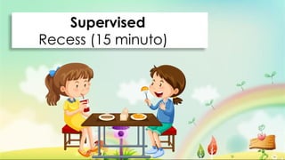 Supervised Recess KINDERGARTEN POWERPOINT PRESENTATION SECOND QUARTER | PPTX
