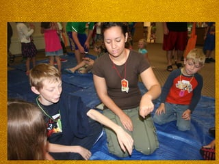 Crew Leader placing oil on top of
a Crew member’s wrist**
 