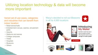 Utilizing location technology & data will become
more important
Varied set of use cases, categories
and industries that ca...