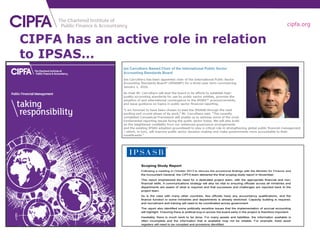 cipfa.org
CIPFA has an active role in relation
to IPSAS…
 