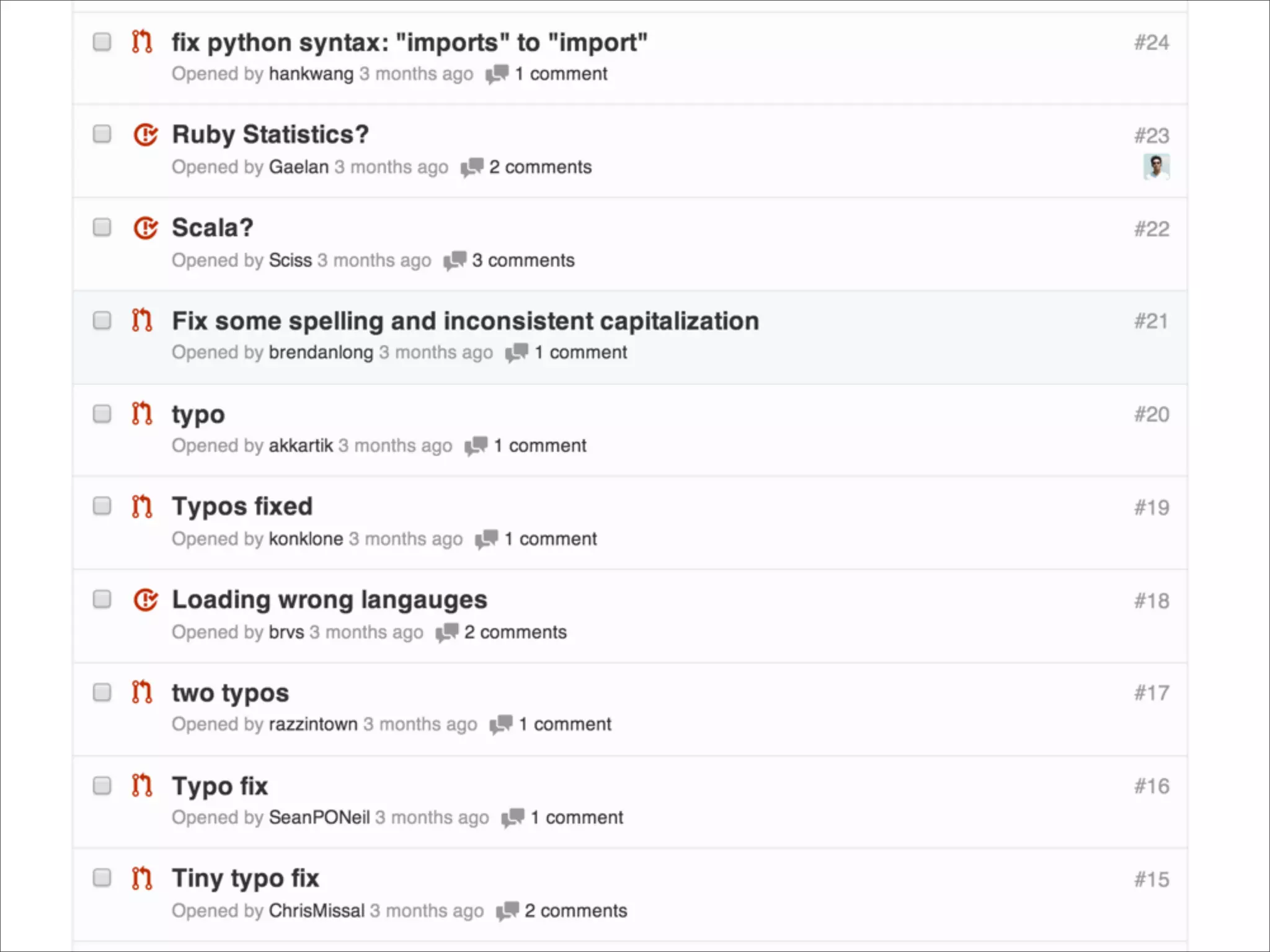 Github Archive에서 JSON 파일 다운로드
JSON 파일 MongoDB에 임포트
작업 목록 컬렉션에 추가
배치로 작업목록에 있는 타임라인을 처리
Commits API로 지원하는 언어이면 파싱
커밋별로 관례의 점수를 매긴 후 디비에 저장
한시간의 데이터를 언어별로 합산

 