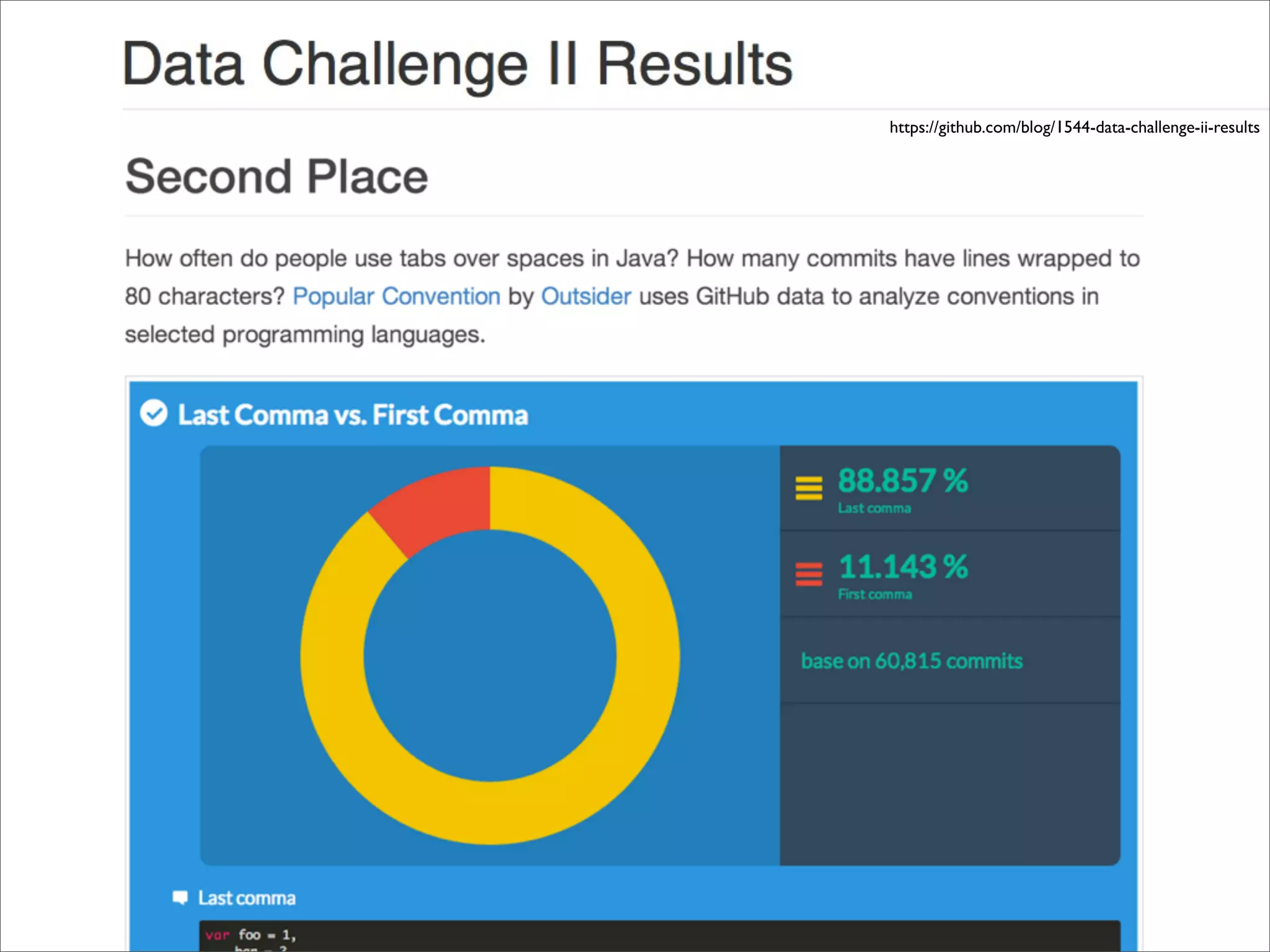 https://github.com/blog/1544-data-challenge-ii-results

 