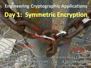 Engineering Cryptographic Applications
 