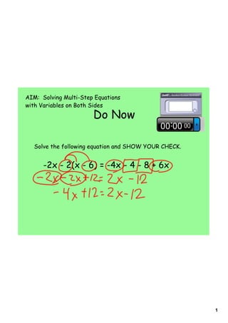 Day 10 variables on both sides | PDF