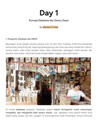 Konsep Database dan Query Dasar Mysql | PDF