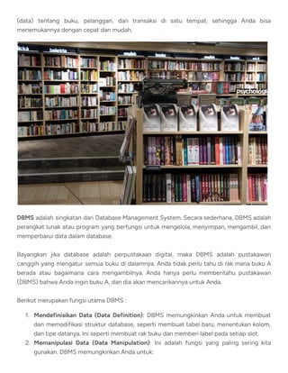 Konsep Database dan Query Dasar Mysql | PDF