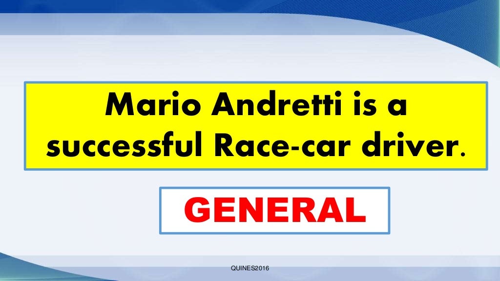 General vs specific thesis picture