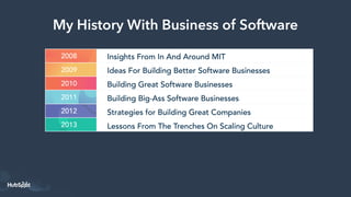 My History With Business of Software
 