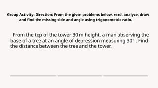 Solving Right Triangle Word Problems Using Trigonometric Ratios: A Step ...