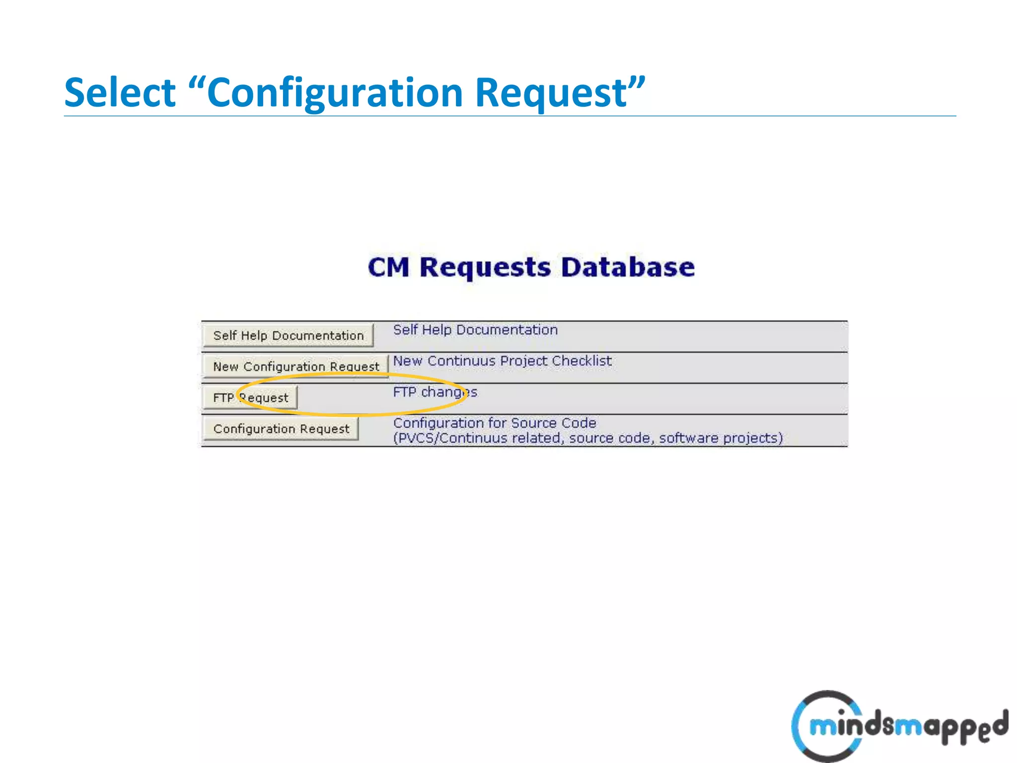 Page 16Classification: Restricted
Select “Configuration Request”
 