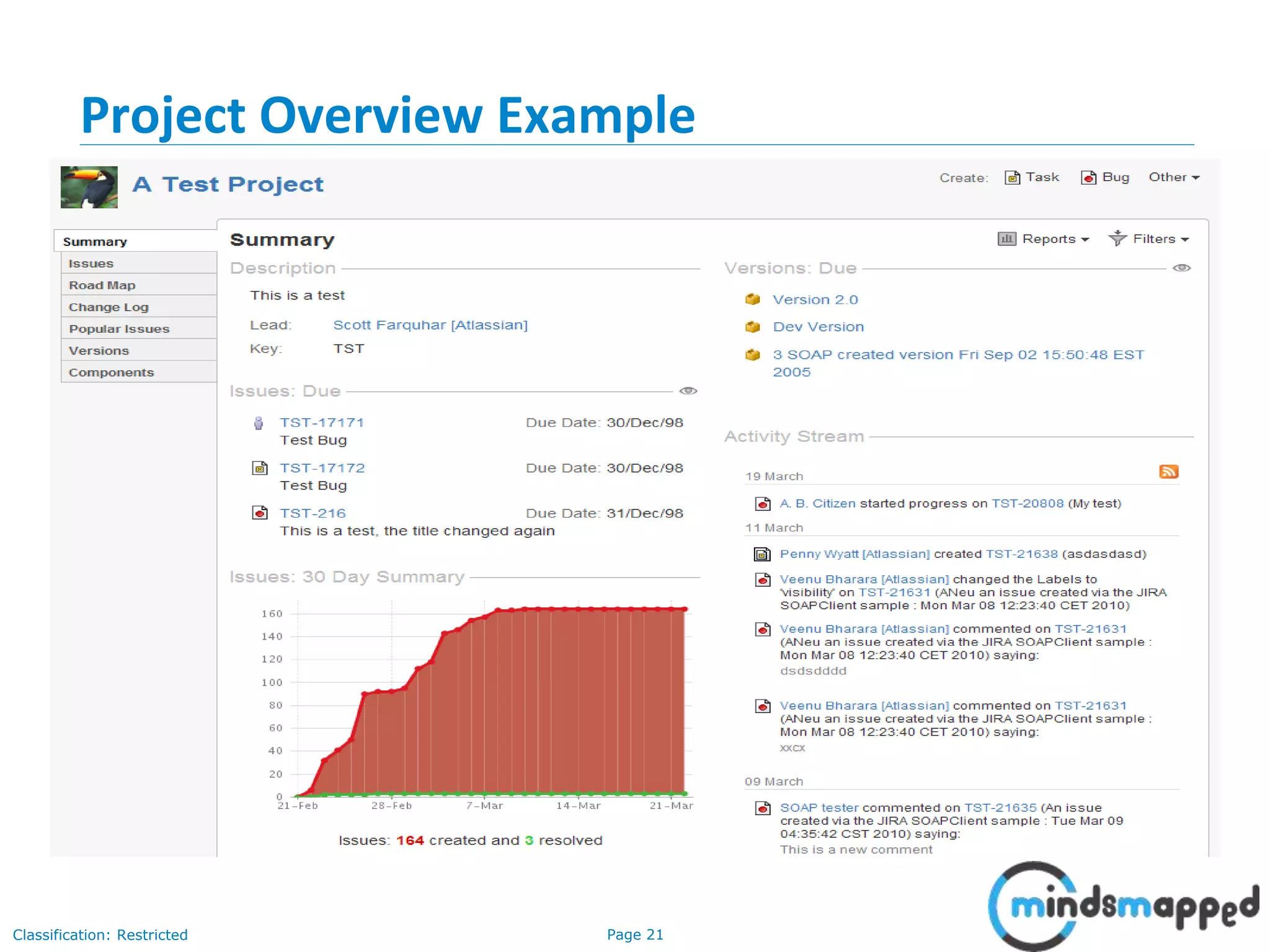 Page 21Classification: Restricted
Project Overview Example
 