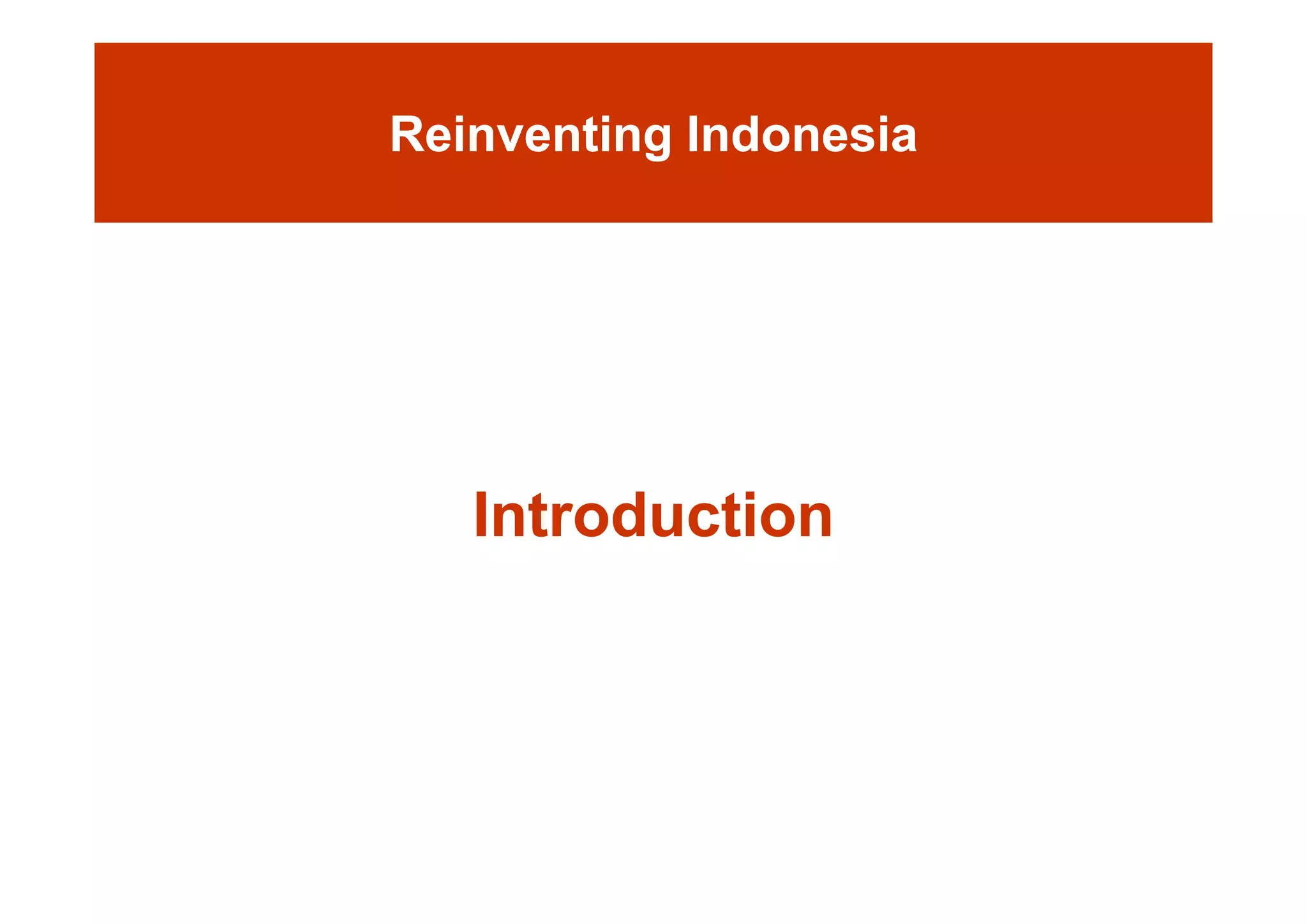 Day 1: Governance and Economic Crisis -The Case of Indonesia-