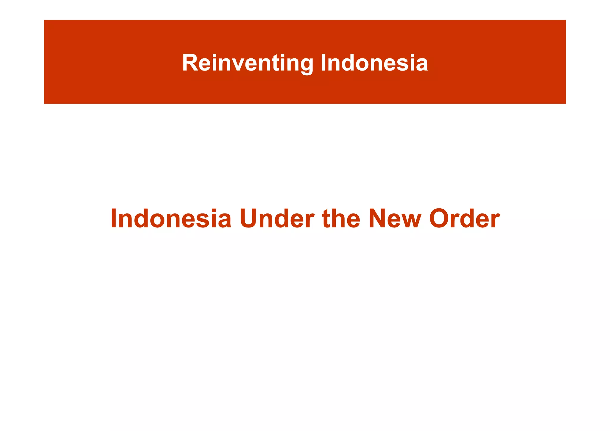 Day 1: Governance and Economic Crisis -The Case of Indonesia-
