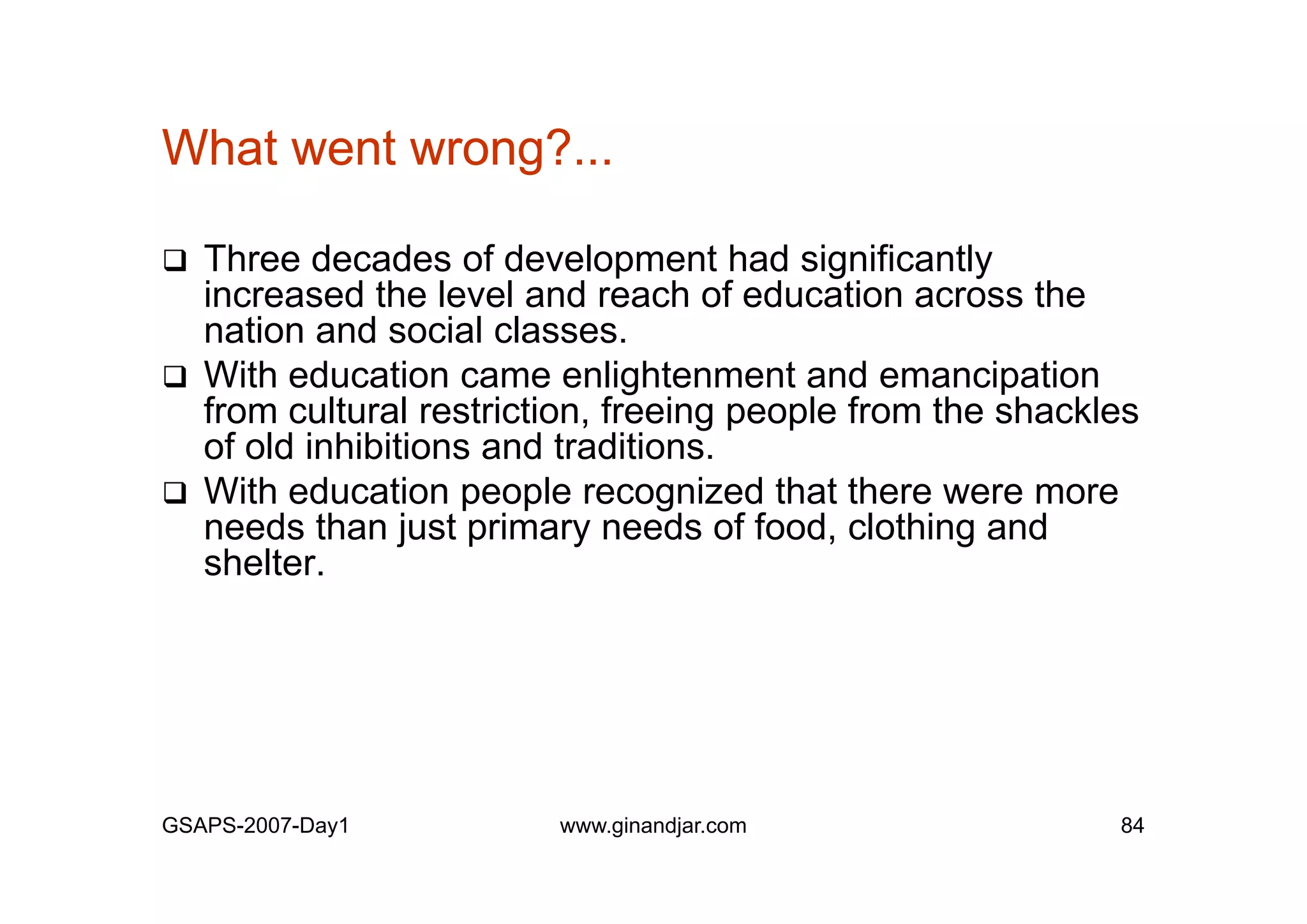 Day 1: Governance and Economic Crisis -The Case of Indonesia-