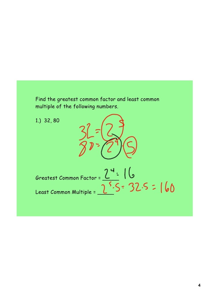 Day 12 gcf lcm word problems