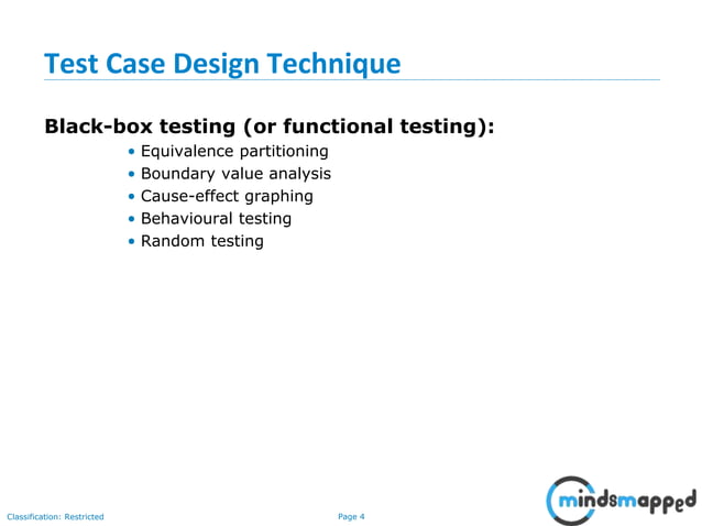 Test Case Design Techniques | PPTX | Computing | Technology & Computing