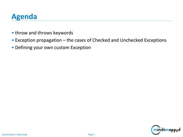 Exception Handling | PPT