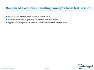 Exception Handling | PPT