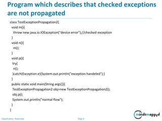 Exception Handling | PPT image.