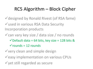 Unit 2 CNS -- RC% algorithm | PPT