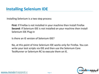 Selenium Installation | PPTX