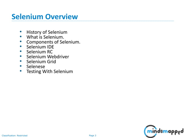 Selenium - Introduction | PPT