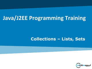 Java/J2EE Programming Training
Collections – Lists, Sets
 