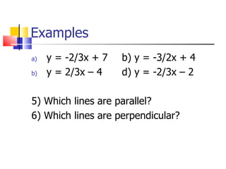 Parallel & Perpendicular Lines | PPT