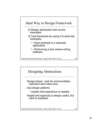 How to Design Frameworks
