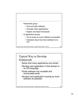 How to Design Frameworks