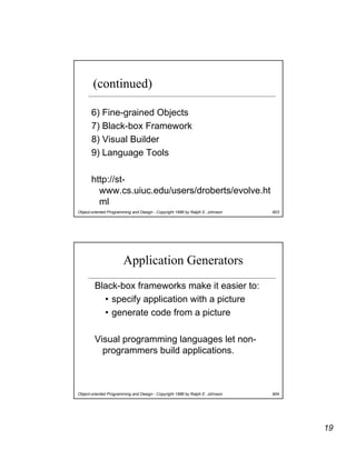 How to Design Frameworks