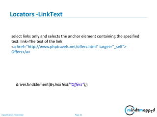 Selenium WebDriver with Java | PPSX