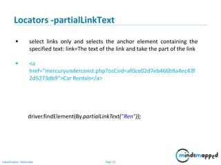 Selenium WebDriver with Java | PPT