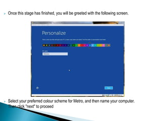 windows 8 installation | PPTX