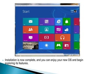 windows 8 installation | PPTX