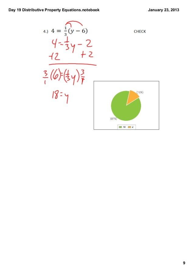 Day 19 distributive property equations