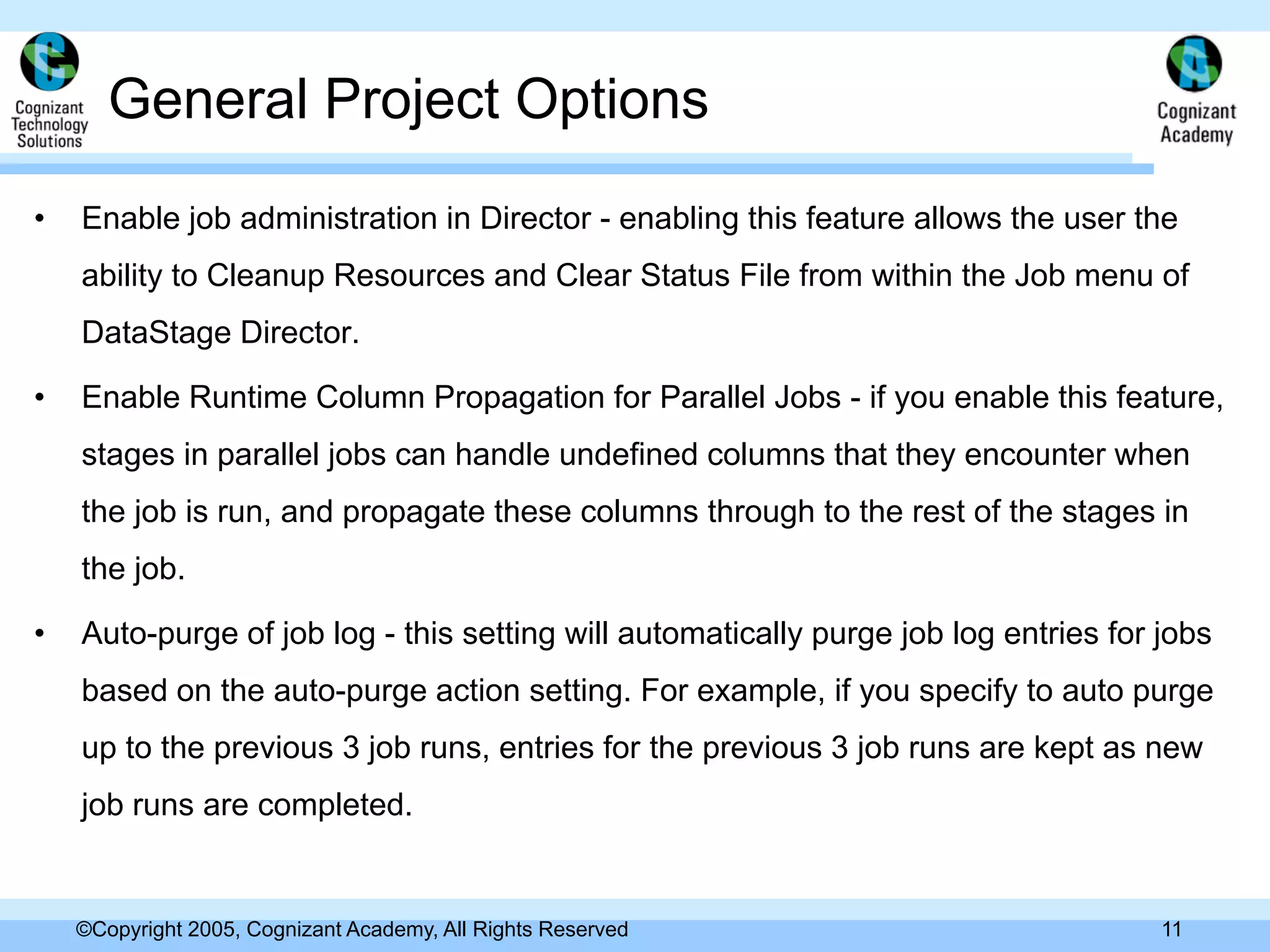 Day 1 Data Stage Administrator And Director 11.0