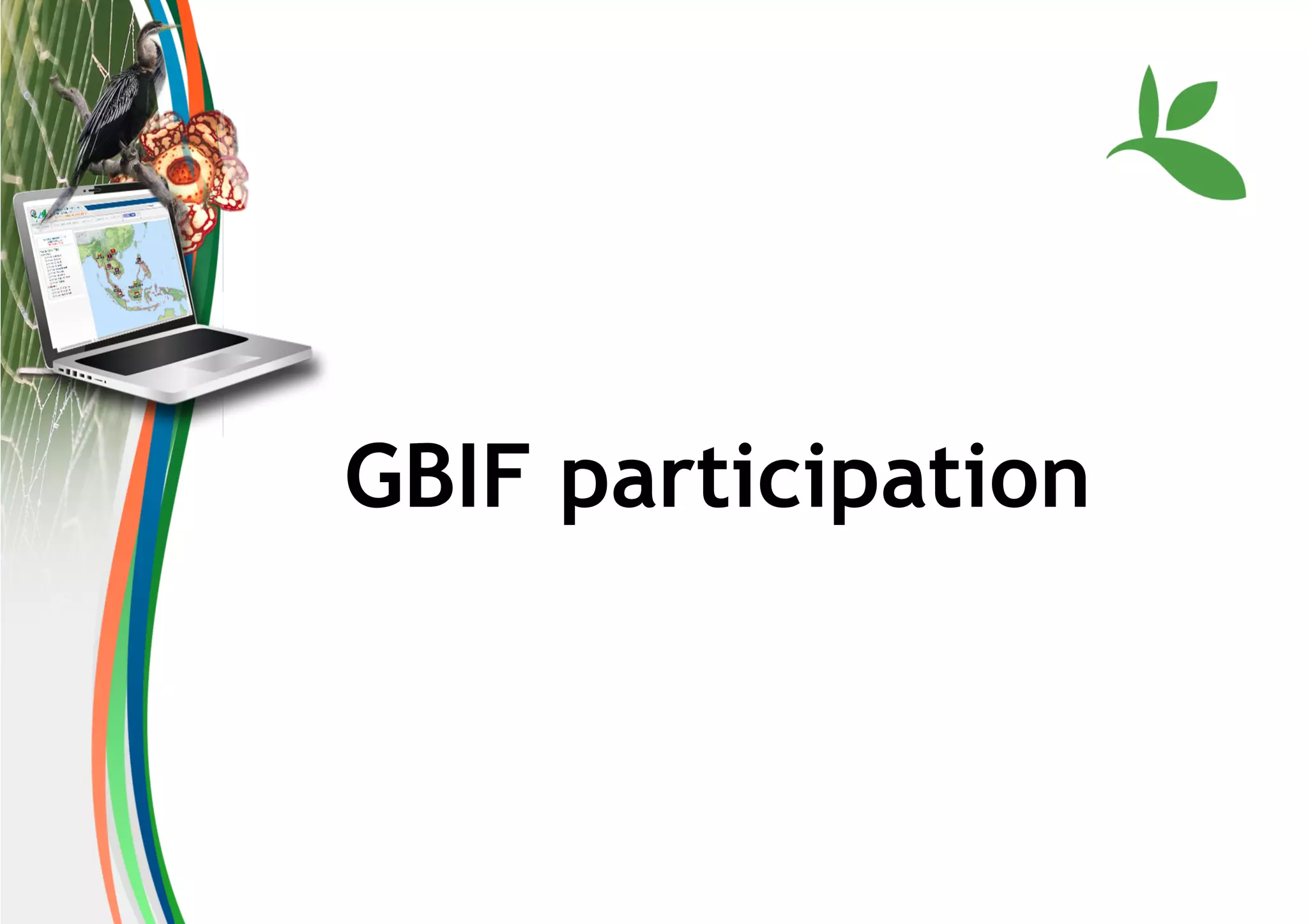 GBIF participation
 
