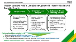 Ibm Health Model IBM Health and Social Programs Summit: IBM Commitment & investment in ...
