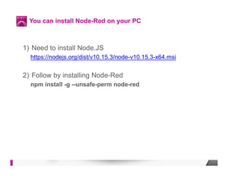 Build the foundation of an loT application with Node-RED - Day 1 Hands ...