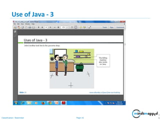Page 16Classification: Restricted
Use of Java - 3
1
6
 