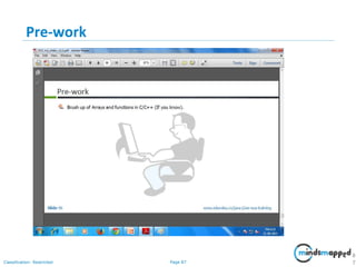 Page 87Classification: Restricted
Pre-work
8
7
 