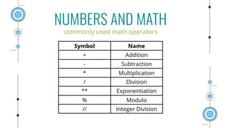 Day 1 Introduction to Python.pptx
