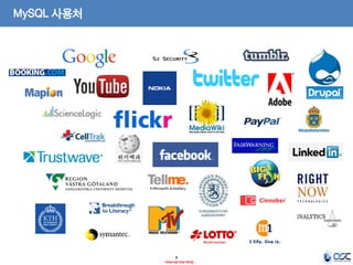 8 
- Internal Use Only - 
MySQL 사용처  