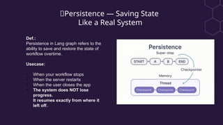 AI agent, Persistence and their Usecases | PPTX