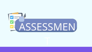 ASSESSMEN
T
 