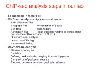 ChipSeq Data Analysis | PDF