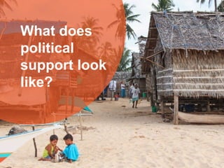 What does
political
support look
like?
 