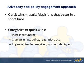Day 1 session 3 strengthening policy engagement in imcha ppd | PPTX