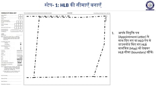 Census Hlb Map Model.pdf हाउसलिस्टिंग ब्लॉक (HLB) लेआउट मैप तैयार करने की प्रक्रिया और नियम | PPTX